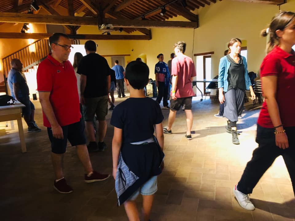 Un momento del laboratorio condotto da Sarah De Marchi
